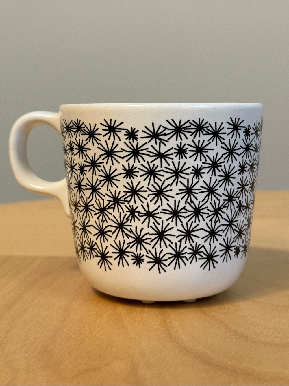 7oz Black White Starburst IKEA Vintage UNGDOM Mug by Maria Vinka